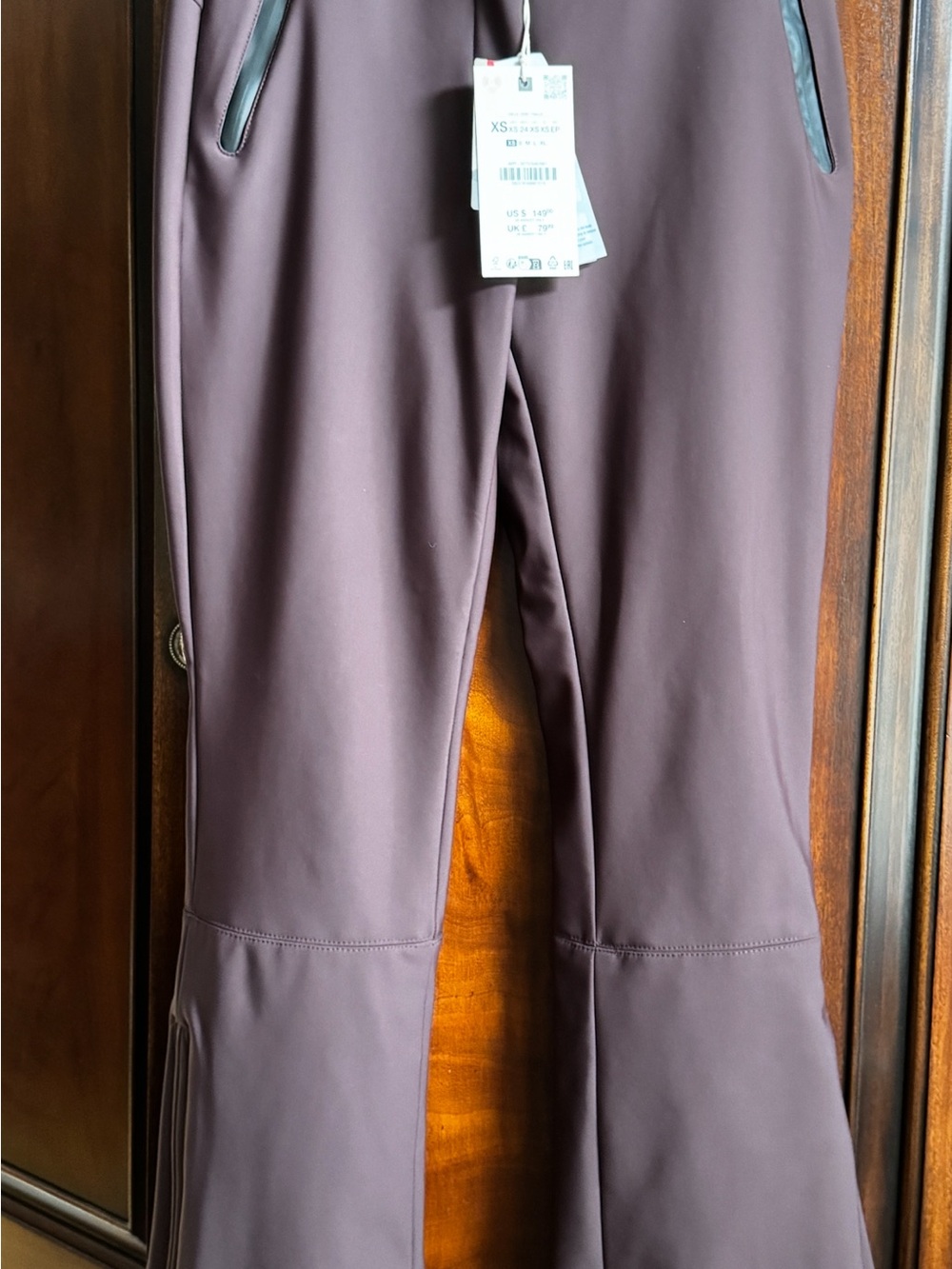 Zara Ski - Women's Wind & Water Resistant Recco,Boot-Cut Flared Leg Ski Pant